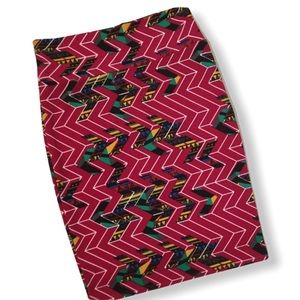 Lularoe Cassie pencil skirt abstract print size L